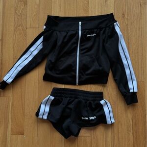 Palm Angels Black and White Track Set